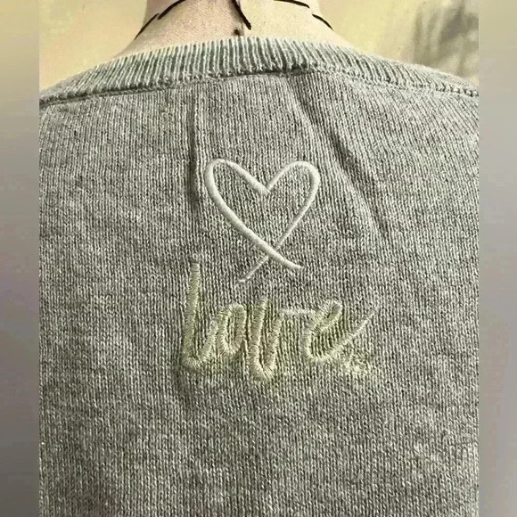 Victoria’s Secret Knit Grey Mint Boat Neck Jumper Sweater - XS - Picture 5 of 7